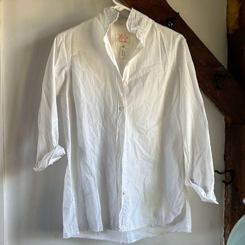 Hannoh Wessel - made in Italy white cotton button down size 36